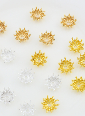 10个装14mm双层合金花心diy古风发簪步摇玉簪流苏材料饰品配件