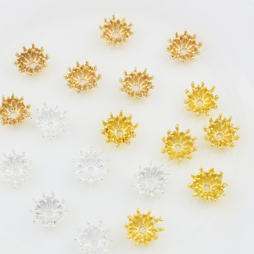 10个装14mm双层合金花心diy古风发簪步摇玉簪流苏材料饰品配件