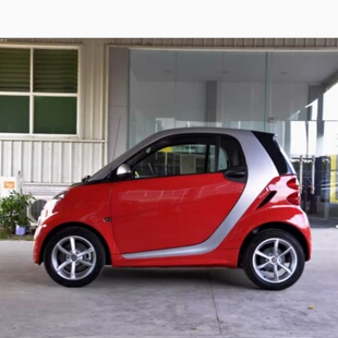 fortwo补漆笔熔岩橙汽车划痕修复神器手摇自喷漆赛车红 奔驰smart