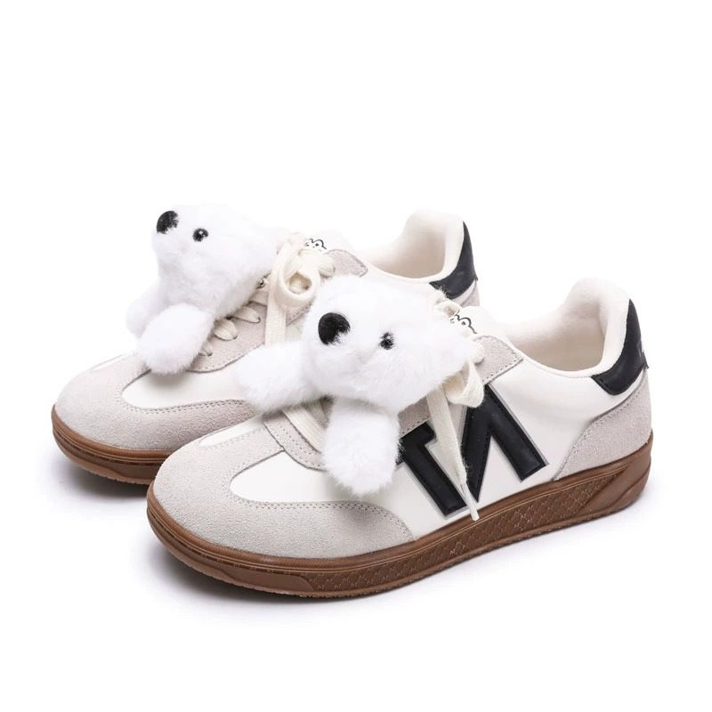 2025新款韩版百搭粉色美NOISY TEDDY嘻闹泰迪 软底板鞋秋冬德训鞋,女鞋,德训鞋,淘宝优惠券,粉丝福利购,淘宝优惠卷