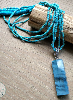 首饰品天然绿松石小米珠海蓝宝