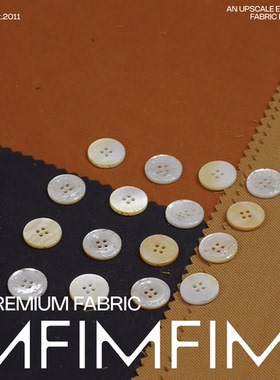 3144M意大利贝壳(AV/5535LU) 24L-15MM 白黄色圆纽扣辅料diy