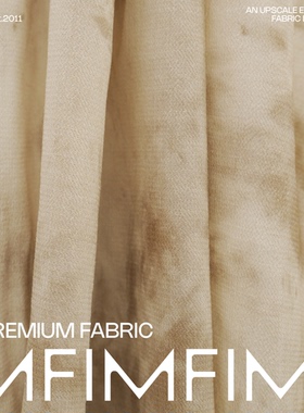 意大利进口PINTO .WV羊毛绉纱印花奢侈品同源面料宽145CM210G