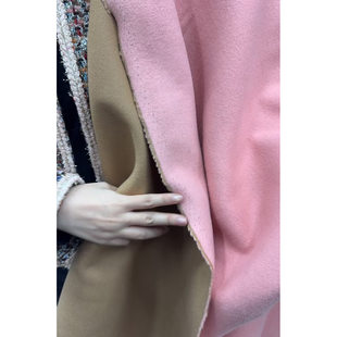 G&CC M意大利 .初剪羊毛双面色大衣外套面料布料宽140CM605G