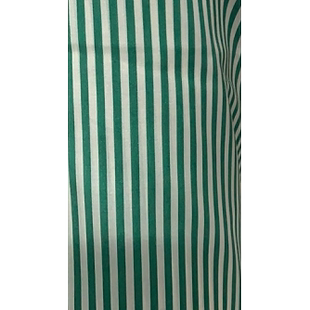 白绿条纹风衣防晒衣布料面料大牌感 面料 幅宽155CM 时装 G&CC