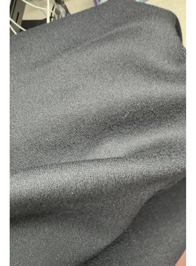 ZEG半精纺 羊毛面料黑色裤子夹克布料 宽155CM 意大利进口