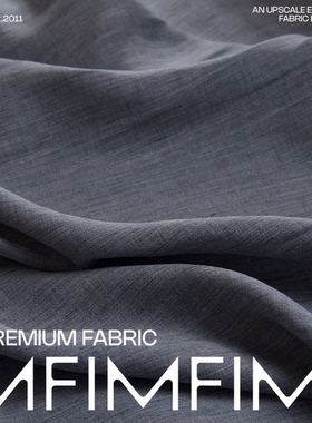 意大利 LP 直邮 .Li亚麻枪灰色面料 宽150CM 285G/M