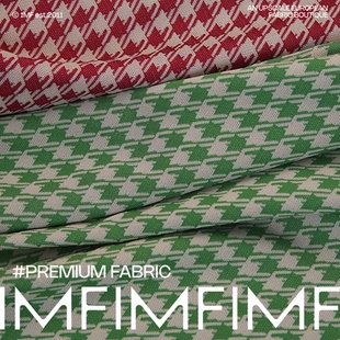 色织千鸟格针织面料宽180CM意大利进口Z40IC 时装 3012 醋酸 G&CC
