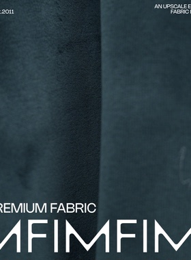 JIS 棉混纺 墨绿色绒面弹力布料 宽135CM 意大利进口J20109