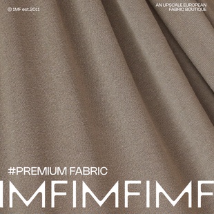 ARM.P高定系列 亚麻针织金棕色面料 宽125CM 意大利进口现货9683