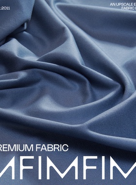 G&CC 哥伦布 羊毛羊绒混纺 蓝色面料 宽140CM 约400G 意大利直邮