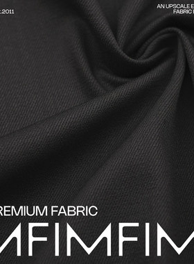 ARM 99棉1氨纶面料黑色水洗牛仔外套裤子布料幅宽150CM660G/M