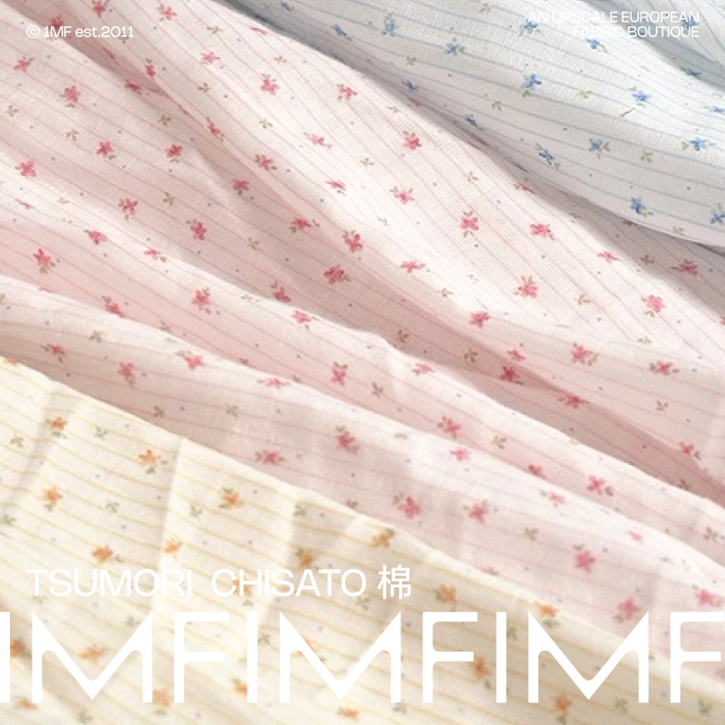 日本津深千*小花炳纯棉面料