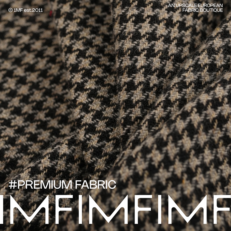 G&CC面料 .WV初剪羊毛千鸟格服装布料 幅宽148CM 396G/M