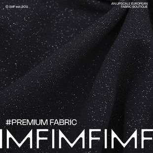 ARM*高定 双可剥羊毛面料绉纱肌理藏青色大衣外套布料宽150CM537G