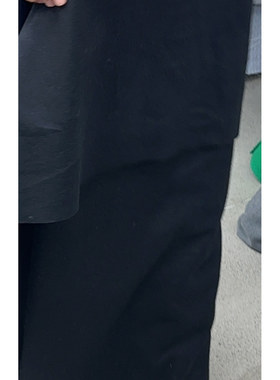 G&CC面料.WS 羊绒黑色纯色服装布料宽156CM 547G/ 意大利进口