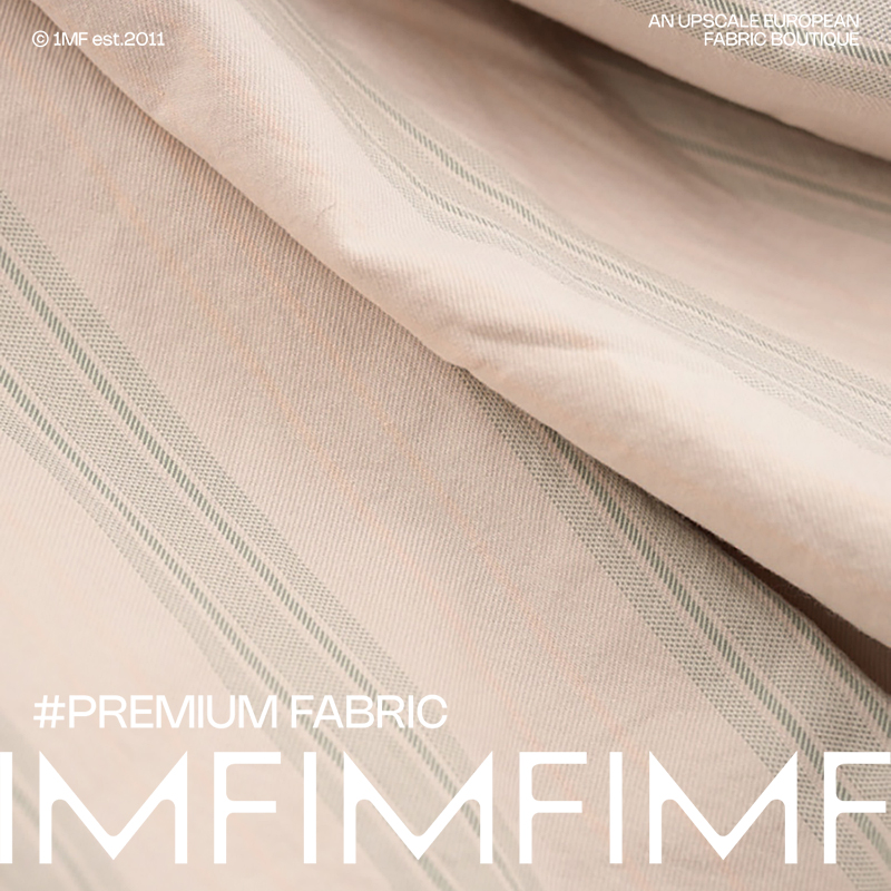 G&CC水洗棉麻条纹磨毛面料