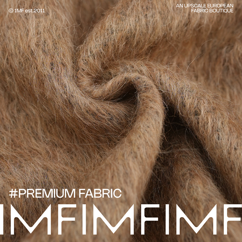 AGN WO混纺 马海毛外套大衣布宽145CM525G/M意大利进口