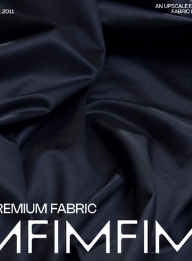 JIS 82%SE18%弹力真丝针织驼/深蓝面料宽130CM 350G/M 意大利直邮