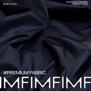 JIS 350G 深蓝面料宽130CM 意大利直邮 82%SE18%弹力真丝针织驼