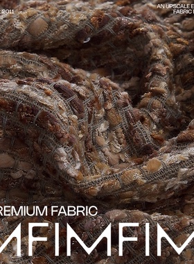 法国Jules tournier小香 羊毛混纺粗花呢面料宽150CM347G/M TF462