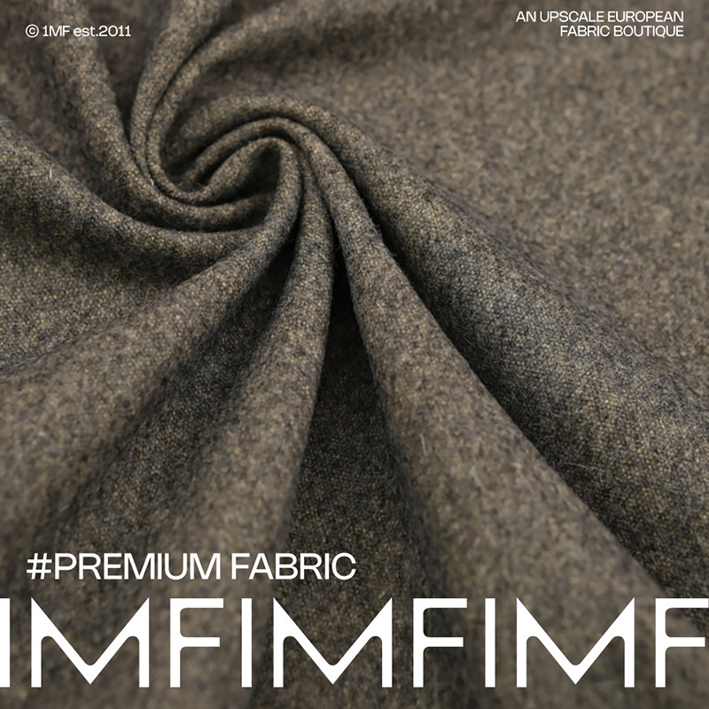 ARM.P高定 黑灰色 WO混纺 布料 服装 面料幅宽156厘米