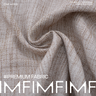 LI亚麻混纺 453G 棕白色裤 宽150CM 子面料 JIS面料