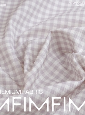LP同批 棉质面料格纹风衣服装布料LM 幅宽150CM