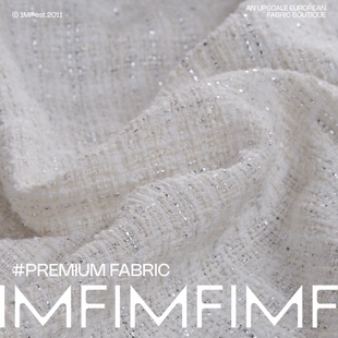 566G 意大利直邮进口 棉为主白色小香风面料宽145CM TESSITGODI