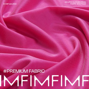 米 ARM面料 275g 宽140CM 意大利直邮 CU90%EA10%玫红色针织面料