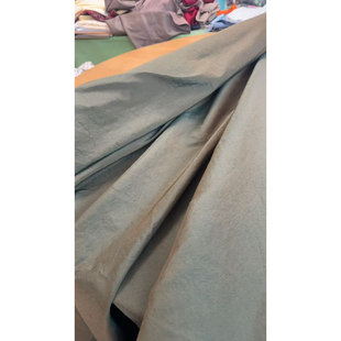 LYRIA@ARM 橄榄绿幻色亚麻 PL风衣夹克面料宽160CM200G M意大利