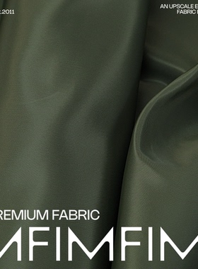 G&CC面料 醋酸+PL面料绿色服装布料 幅宽125CM 意大利进口现货