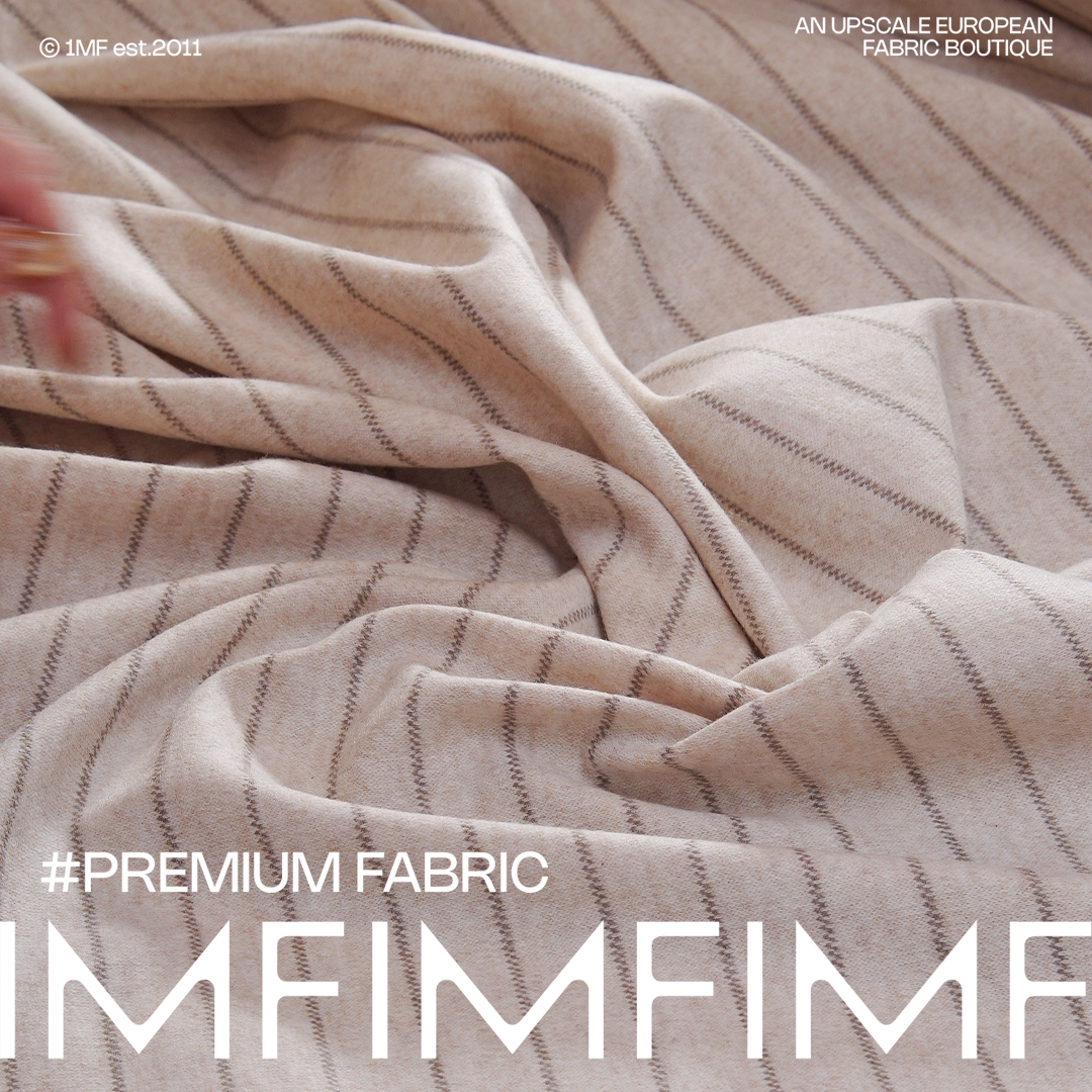 WO羊毛条纹针织服装面料