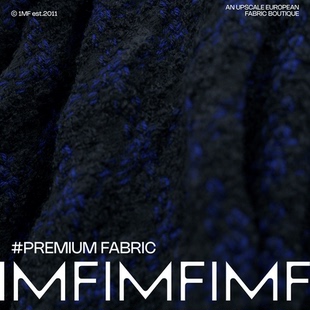 AGN面料 Q1025 羊绒交织小香风粗花呢面料宽125CM意大利进口