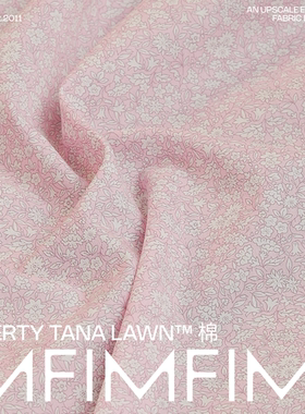 1MF 酒渍樱桃 FMS liberty高密100支利博缇有机Tana棉布 宽1.36米