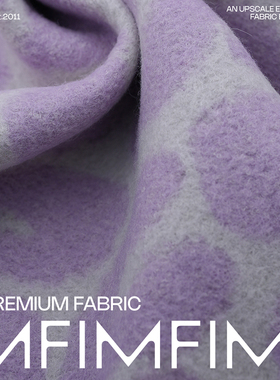 JISWP混纺 淡紫色白色花纹图案布料宽125CM J40156 395