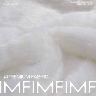 693G 意大利直邮 .PA环保皮草白色长毛面料宽135CM BAL面料