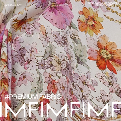 100%纯棉面料白色底印花布