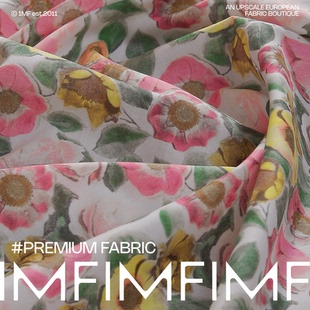 1MF海蒂·罗斯 英国品牌LIBERTY FABRICS长纤棉布 宽1.36米