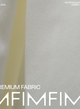 AGN面料 羊毛羊绒混纺纯白色面料 宽140CM 意大利进口RIC29