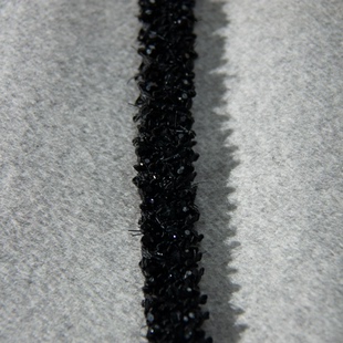 黑色立体钉珠装饰镶边条辅料