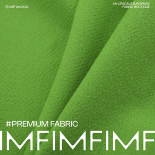 羊毛面料绿色外套服装 布料 660G 意大利进口 幅宽150CN G&CC