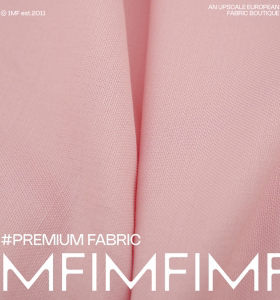 意大利进口53%棉47%麻浅粉色双层可剥斜纹夹克外套宽148CM501G/M