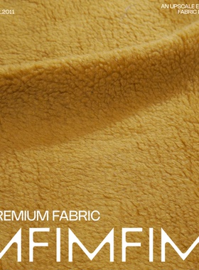 G&CC面料 .％PA环保皮草面料姜黄色服装布 宽150CM 意大利直邮