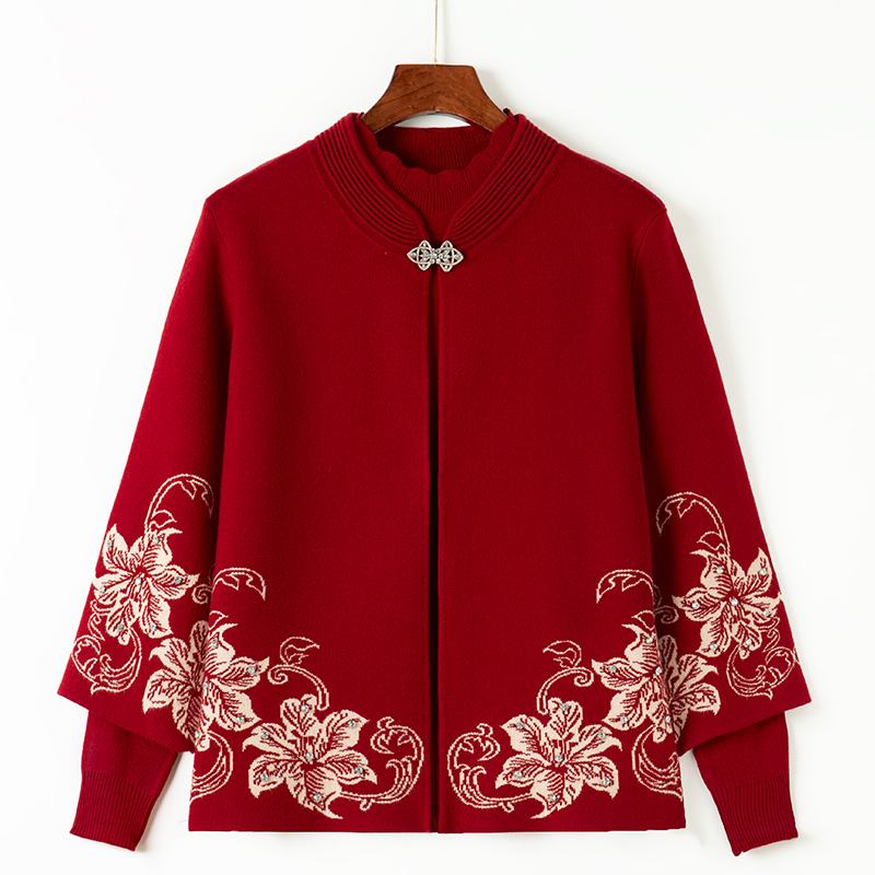 妈妈秋装外套喜婆婆婚宴装本命年