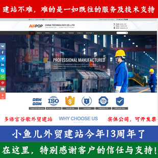 外贸网站建设一条龙全包 多语言自建独立站制作建站 谷歌SEO优化