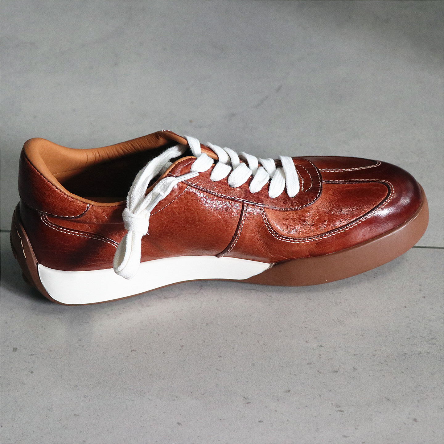 轻奢街头感！手工水洗马皮！