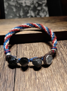 7MM纯银转运手链福气好运红绳