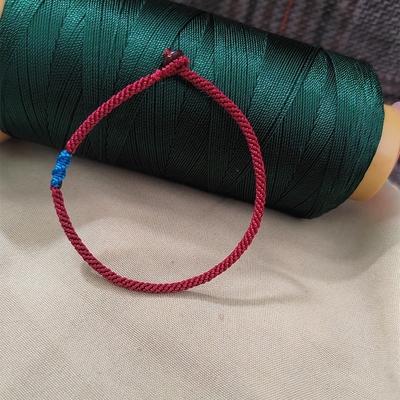 转运结步步高升手工编织红绳手链