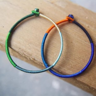 五行补水补木 国潮古风本命年手工编织原创设计手链情侣闺蜜手绳